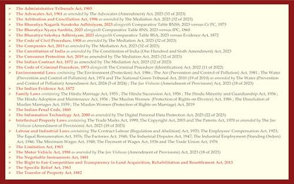 AIBE Bare Acts without Notes | 25 Books Set Combo | Full Syllabus with 50+ Acts with New Criminal Laws BNSS, BNS, BSA | As per Bar Council of India Guidelines | Edition 2026