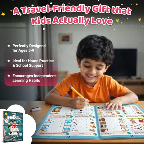 1200+ Brain Booster Activity Book for Kids Ages 5–9 | Theme Based Activity Book with 500+ Free Printable Worksheets & Parenting Tips | Puzzles, Mazes, Brain Teasers, Word Searches and Mind Games