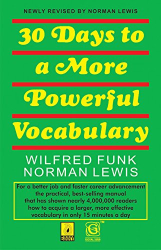30 Days to more powerful Vocabulary by Norman Lewis book cover