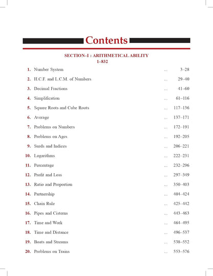 Quantitative Aptitude Book (New Edition 2026 - 2027): For All Competitive Examinations for Banking, SSC Exams CGL/CHSL/MTS/GD, RRB Railway, Police/SI, UPSC, CAT/MAT, IBPS SBI Bank PO/Clerk, CLAT Exam
