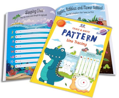 Tracing Books for Kids | Pencil Control Activity Book for Kids [4 Books] | Premium Quality Writing Practice Books - Alphabet ABC (Capital & Small Letters), Numbers, Lines & Pattern | Ages: 2 - 5 Years