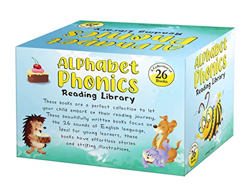 Alphabet Phonics – Reading Library for Children (Boxset of 26 Books): A–Z Phonics Readers with Sight Words, Rhymes & Fun Stories | Early Reading Box Set for Kids Learning to Read | Ages 3–6 Years