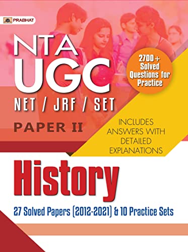 NTA UGC NET/JRF/SET Paper 2 History 27 Solved Papers (2012–2021) & 10 Practice Sets by Team Prabhat
