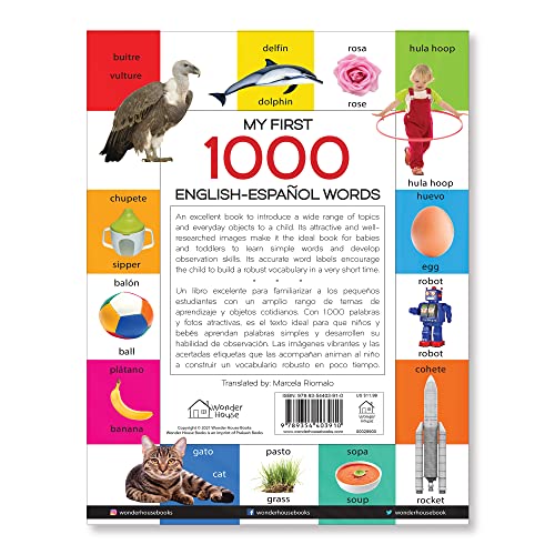 My First 1000 English-Espa?ol Words: Early Learning Bilingual Picture Book For Kids