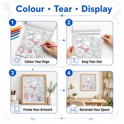 Pegasus Mandala Art Colouring Book for Adults with tear out sheets - Advanced doodle coloring books | Improves mindfulness and relaxing for 9 + years
