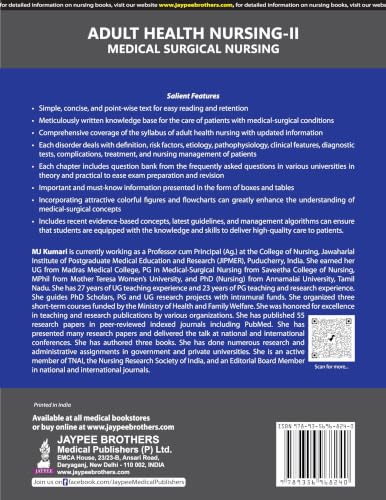 Adult Health Nursing-II: Medical Surgical Nursing, 2/E for BSc Nursing 4th Semester Students | As per Revised INC Syllabus with Comparative Tables, Colour Illustrations, PYQ MCQs and Flash Cards