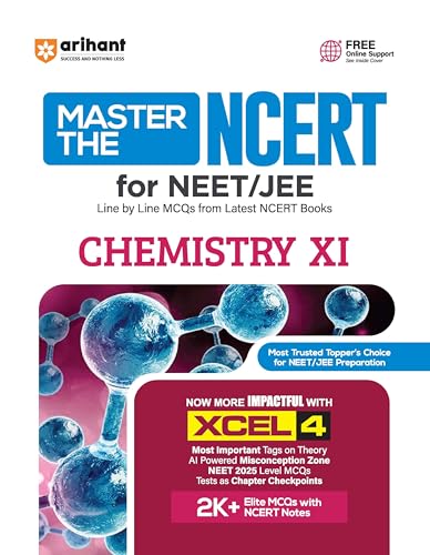 Arihant Master the NCERT Chemistry Class 11 | For NET, JEE & CUET 2026-2027 | Line by Line MCQs from Latest NCERT Book | NCERT-Based 2K+ MCQs, AI-Based Misconception Zone | Revised Edition 2026