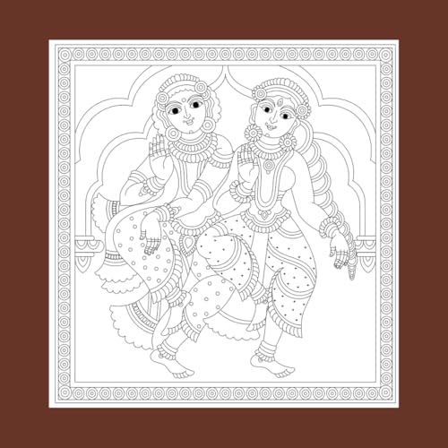 Kalakari: A Journey Through Indian Folk Art (Mindful Adult Colouring Book)