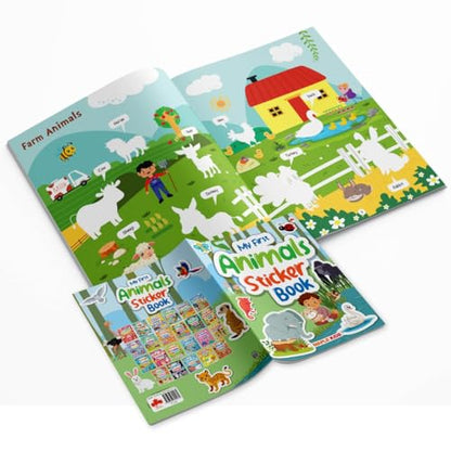 My First Sticker Book - Animals - Activity Book for Kids - Stickers for Children - Age 3+ Years