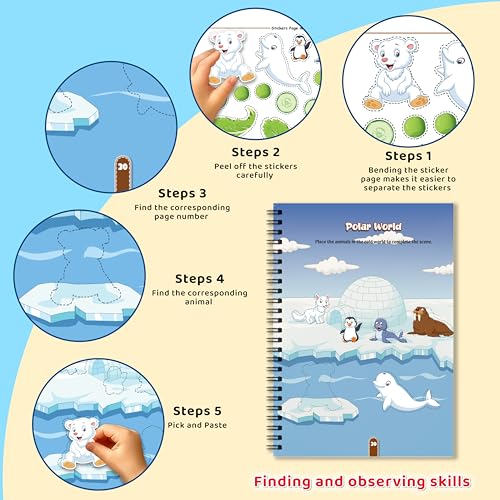 500+ Ultimate Stickers Activity Book for Kids Ages 2-5 Years, Theme Based Reusable Stickers, Fun Learning & Educational Book for Toddlers