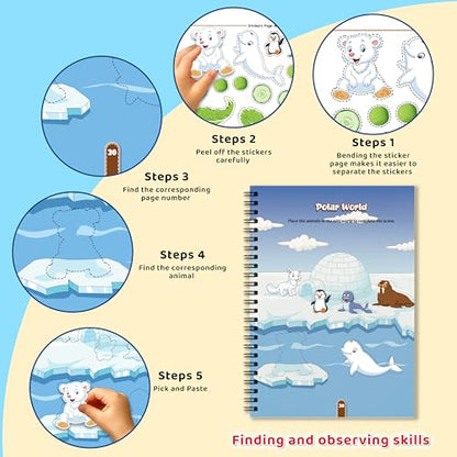 500+ Ultimate Stickers Activity Book for Kids Ages 2-5 Years, Theme Based Reusable Stickers, Fun Learning & Educational Book for Toddlers