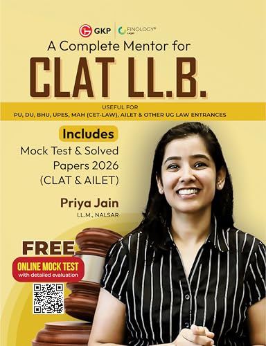 CLAT & AILET 2027 Complete Guide | By Priya Jain (Nalsar LLM) | Fully Solved Papers CLAT & AILET 2026 | English, Legal Reasoning, GK, Logical Reasoning, Quant | NLU Law Entrance | GKP