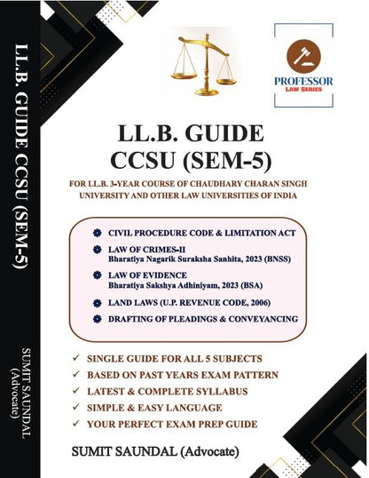 LLB GUIDE CCS UNIVERSITY SEMESTER-5 (2026)