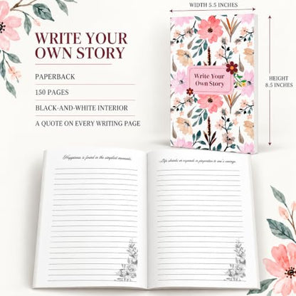 WRITE YOUR OWN STORY NOTEBOOK I NOTEBOOK WITH QUOTES I JOURNAL FOR WRITING