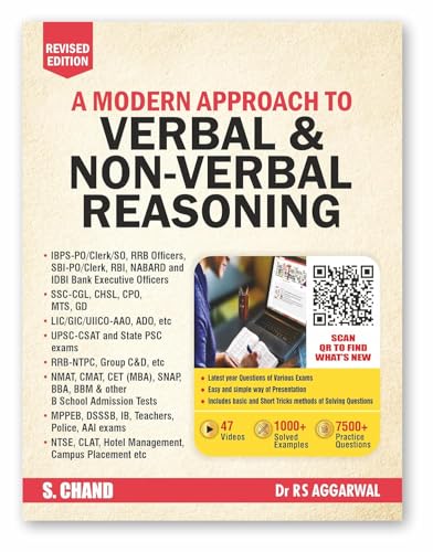 Dr. R.S. Aggarwal A Modern Approach to Verbal & Non-Verbal Reasoning 2026-27