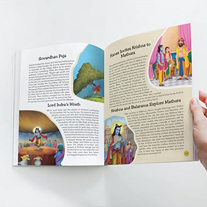 108 Krishna Stories for Children (Illustrated) - Story Book for Kids - Hindu Mythology - Indian Gods & Goddesses - Bedtime Stories - 3 Years to 10 Years Old - English Short Stories for Children
