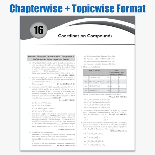 PW JEE Main 8 Years (2019 - 2026) PYQs Chemistry Chapterwise and Topicwise | All 162 Sets Previous Years Solved Papers For JEE Main 2027 Exams | Concentrate on Relevance