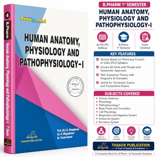 B.Pharma 1st Semester (5 IN 1) COMBO PACK According to Latest Syllabus of PCI, Thakur Publication (No.1 In Pharmacy BookS ) |NEP 2020, PCI 2026 SYLLABUS