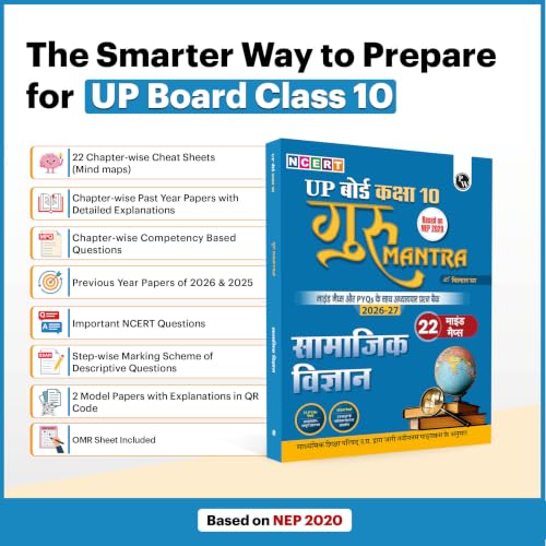 PW UP Board Class 10 Question Bank Social Science (Hindi Medium) Guru Mantra By Bilal Sir For 2026-27 Exam | NEP 2020 | Chapter-wise NCERT Exercises with Mind Maps & PYQs