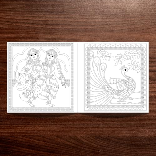 Kalakari: A Journey Through Indian Folk Art (Mindful Adult Colouring Book)