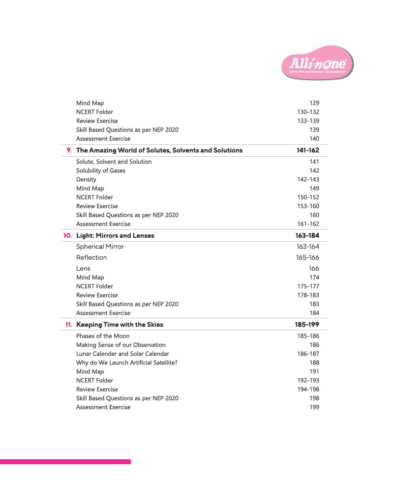 Arihant All in One Science Class 8 Book 2025 Edition | NCERT Based Complete Study Guide with Mind Map, Competency Based Questions, Chapterwise Exercises and Sample Question Papers