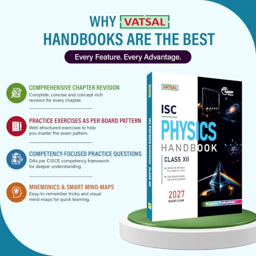 VATSAL ISC Board Physics Handbook for Class 12th Academic Year 2023-24 - Nageen Prakashan