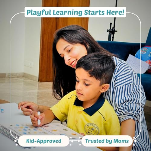 Little Minds at Work Toddler Busy Binder Activity Book for Kids 1 - 4 Years | 16 Reusable Early Learning Preschool Montessori Activities | Travel-Friendly, Screen-Free Educational Toy