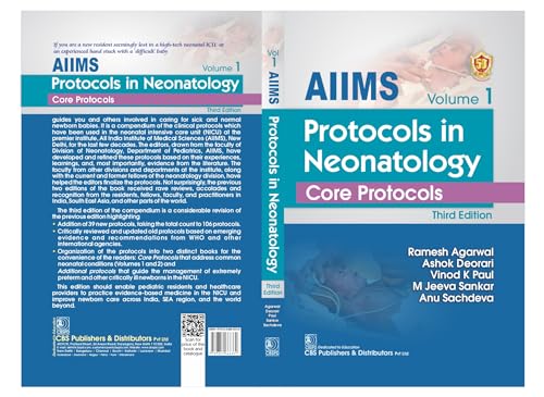 AIIMS Protocols In Neonatology Core Protocols 2 Vol Set 3rd Reprint Edition (PB 2025): 1,2