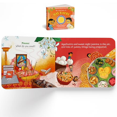 My Little Book of Festivals (Boxset) : Illustrated board books on the Indian festivals of Diwali, Holi and Navratri | Hindu mythology for kids age 3+