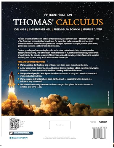 Thomas' Calculus 15th Edition | GATE, JEE, B.Tech, BSc Mathematics | Differential Calculus, Integration, Vector Calculus | Hass | Pearson