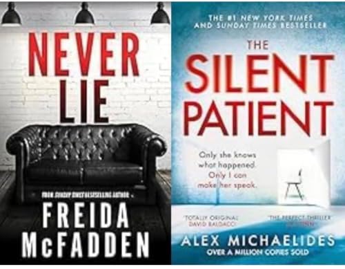Never Lie & The Silent Patient | Mystery Thriller Books Collection | Psychological Suspense Fiction | Crime Mystery Novels | Paperback Books