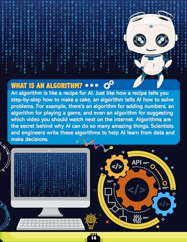 Artificial Intelligence Activity Book for Kids Age 7+ | My Journey into Artificial Intelligence | Fun & Educational Activities about AI, Computers, Machine Learning, Robots, and Voice Assistants