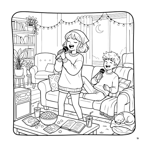 Cozy Together: Bold and Easy Coloring Book for Adults & Kids – Heartwarming Scenes of Friends, Family & Couples, Cozy Hobbies & Everyday Moments for ... Stress Relief (The Hummingbird) (Cozy Series)