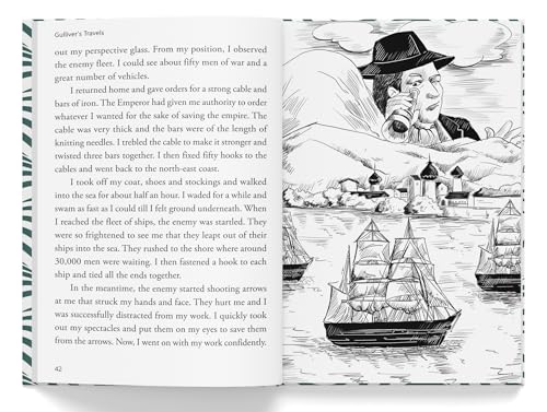 Gulliver Travels : Illustrated Abridged Children Classics English Novel with Review Questions