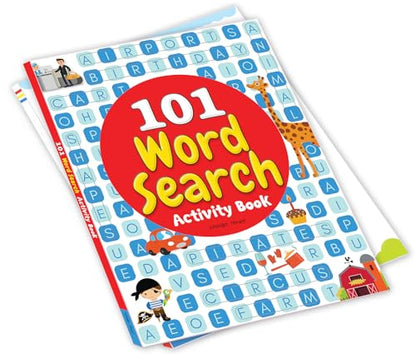 101 Word Search Activity Book - Large Grid Word Search Puzzles For Kids With Attractive Illustrations I Ages 3-6 I Vocabulary Building I Learn New Words I Motor Skills Improvement