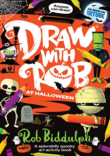 DRAW WITH ROB AT HALLOWEEN book cover