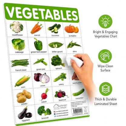 Vegetables - My First Early Learning Wall Chart: For Preschool, Kindergarten, Nursery And Homeschooling (19 Inches X 29 Inches)