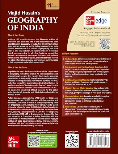 Geography of India, 11e for UPSC CSE 2026 by Pallavi Saxena | Solved PYQs | Colour Maps, Graphs & Charts | Learning tricks & Trend analysis | 30+ Video lectures, Monthly Current Affairs and Webinars