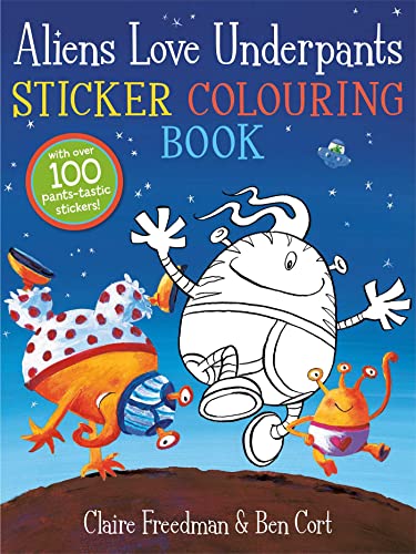 ALIENS LOVE UNDERPANTS STICKER COLOURING BOOK book cover