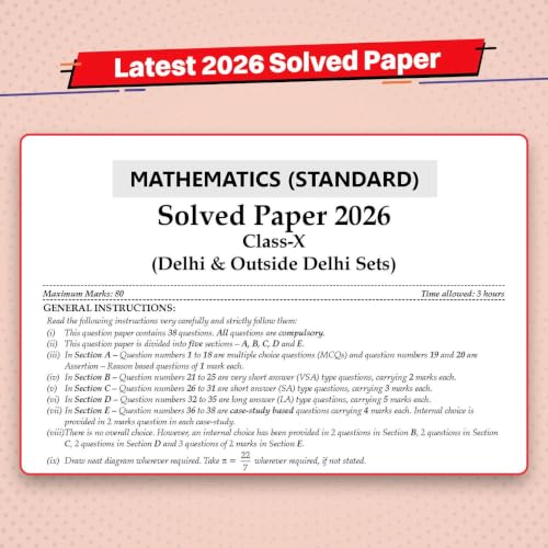 Oswaal CBSE 10 Previous Years Papers | Year-wise: Solved Papers (2017-2026) for Class 10 | Includes 2026 Papers (Delhi & Outside Delhi) - fully solved | NCERT & Competency-based questions | 2027 Exam
