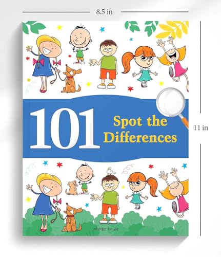 101 Spot The Differences | Fun Activity Book For Children | Improve Observation & Concentration | Ages 5–9 | 3+ Hours Of Engaging Puzzles