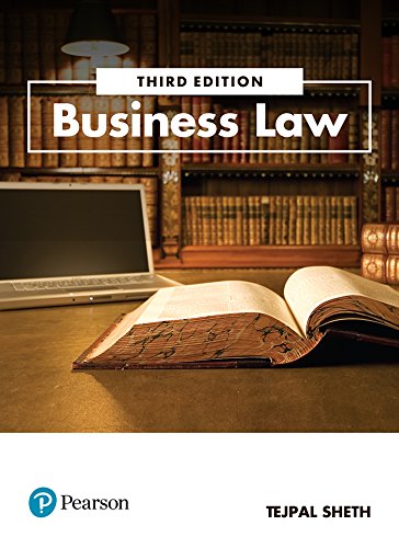 Business Law | Business | Third Edition | By Pearson by Tejpal Sheth (Author) book cover