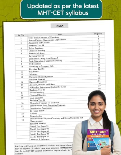 MHT-CET Chemistry Mock Test Series Book, 1500+ MCQs with Answers & Solutions | Topic Tests, Revision Tests & Model Test Papers | 2027 Pharmacy Entrance Exam Preparation