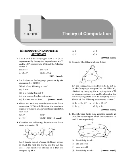 GATE CS/IT 2027 : Computer Science & Information Technology Chapter-wise Solved Papers (2000–2026) | Includes 2026-2025 Latest Solved Papers | 25 Years Chapterwise PYQs | 2700+ MCQs, NTQs & MSQs