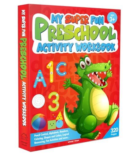 My Super Fun Preshool Activity Workbook for Children : Pattern Writing, Colors, Shapes, Numbers 1-10 book cover