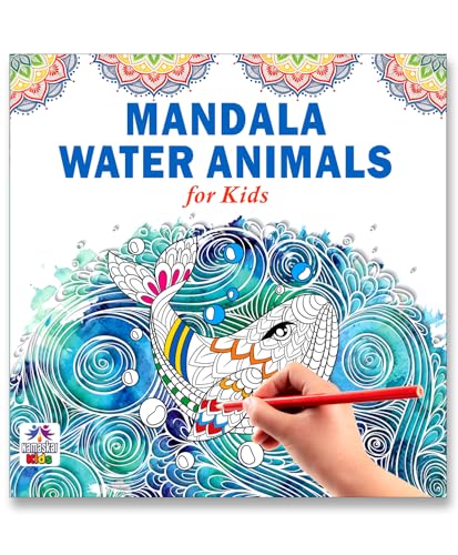 Mandala Sea Animals Art Coloring Book for Kids | 30 Ocean-Themed Mandala Designs to Enhance Art Coloring, Drawing & Focus | High Quality Premium Paper | Perfect Gift for Children & Teens