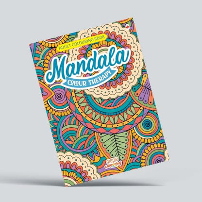 Adult Colouring Book - Mandala Colour Therapy - Colouring Activity Books for Adults - Creative Colouring Book to Reduce Stress