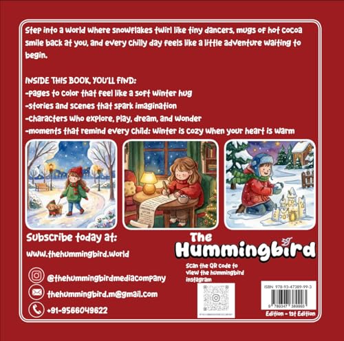 Cozy Winters: A Stress-Relieving Coloring Book for Adults & Kids with Christmas Vibes, Snowy Scenes & Winter Moments