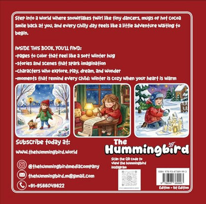 Cozy Winters: A Stress-Relieving Coloring Book for Adults & Kids with Christmas Vibes, Snowy Scenes & Winter Moments