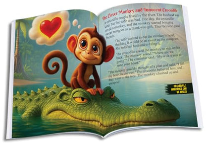 Panchatantra Story Book in English - 101 Animal Tales Book for Kids | Premium Quality Panchatantra Story Book for Kids (Hardback) | Moral Story Book by Pandit Vishnu Sharma | Two Brothers Publications
